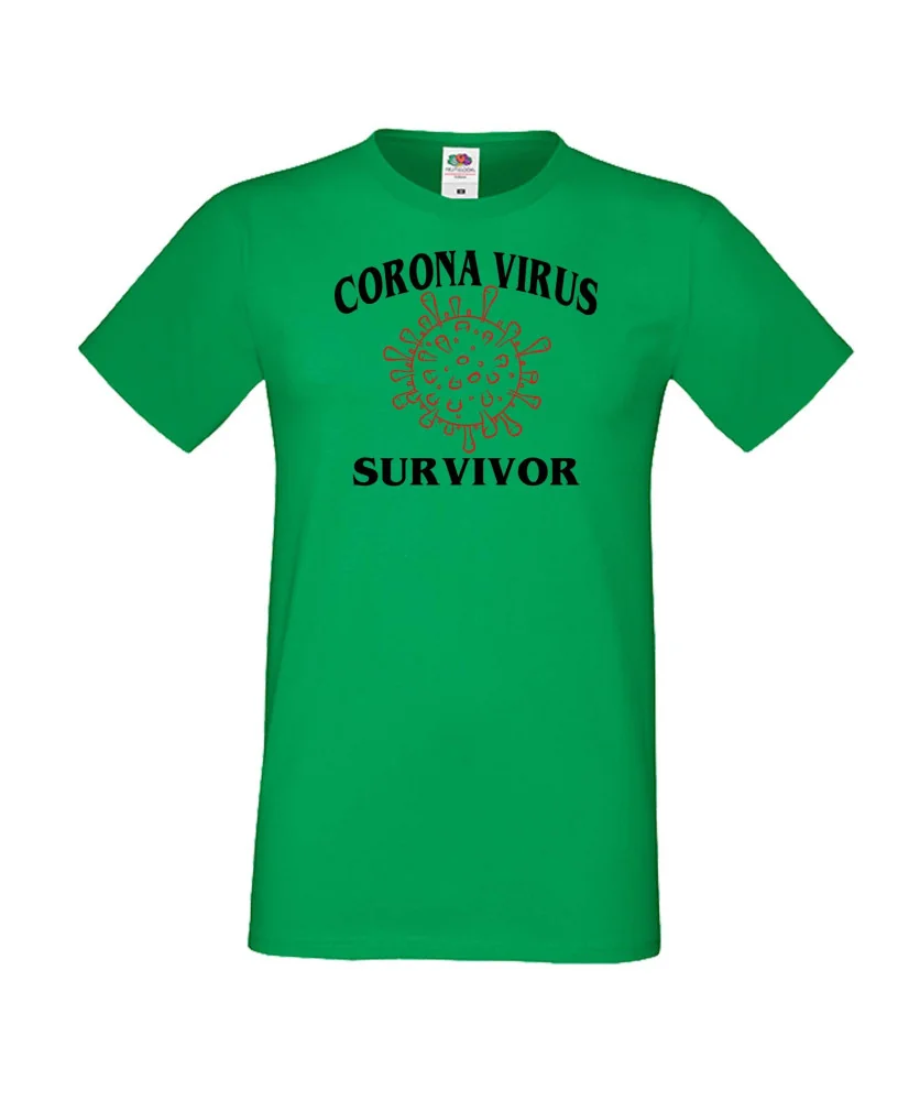 Мъжка тениска Корона вирус CORONA virus survivor 014 Мъжка тениска Корона вирус CORONA virus survivor 014