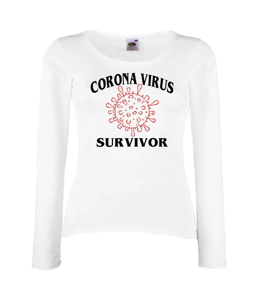 Дамска тениска Корона вирус CORONA virus survivor 014 Дамска тениска Корона вирус CORONA virus survivor 014
