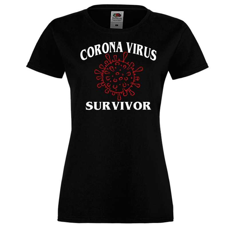 Дамска тениска Корона вирус CORONA virus survivor 014 Дамска тениска Корона вирус CORONA virus survivor 014