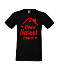 Мъжка тениска Корона вирус corona virus COVID-19 Home Sweet Home
