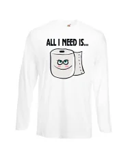 Мъжка тениска Корона вирус corona virus COVID-19 All I Need is Toilet Paper