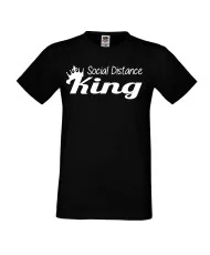 Мъжка тениска Корона вирус corona virus COVID-19 Social Distance KING