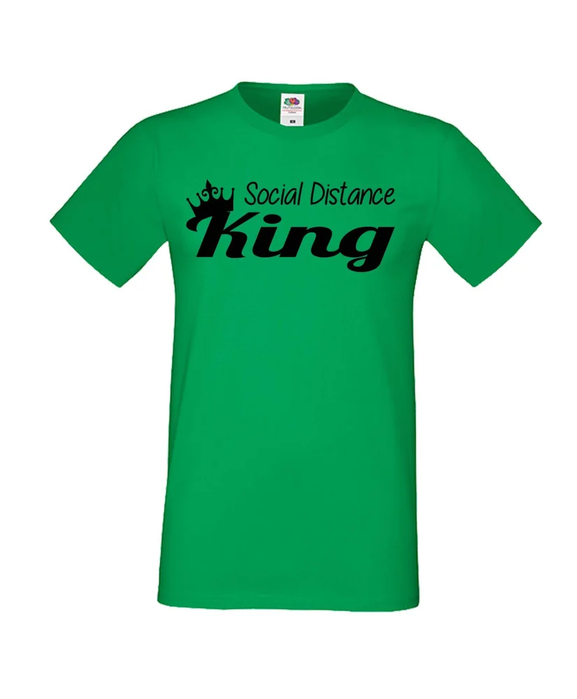 Мъжка тениска Корона вирус corona virus COVID-19 Social Distance KING Мъжка тениска Корона вирус corona virus COVID-19 Social Distance KING