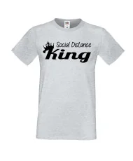 Мъжка тениска Корона вирус corona virus COVID-19 Social Distance KING