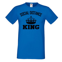 Мъжка тениска Корона вирус corona virus COVID-19 Social Distance KING 3