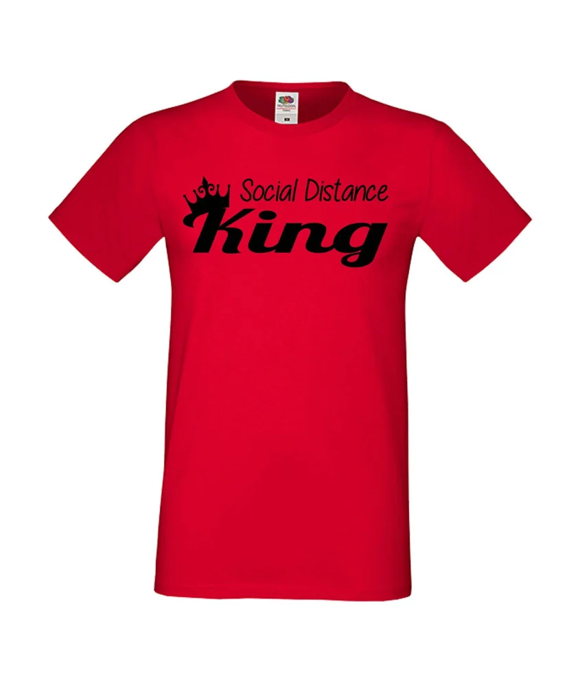 Мъжка тениска Корона вирус corona virus COVID-19 Social Distance KING Мъжка тениска Корона вирус corona virus COVID-19 Social Distance KING