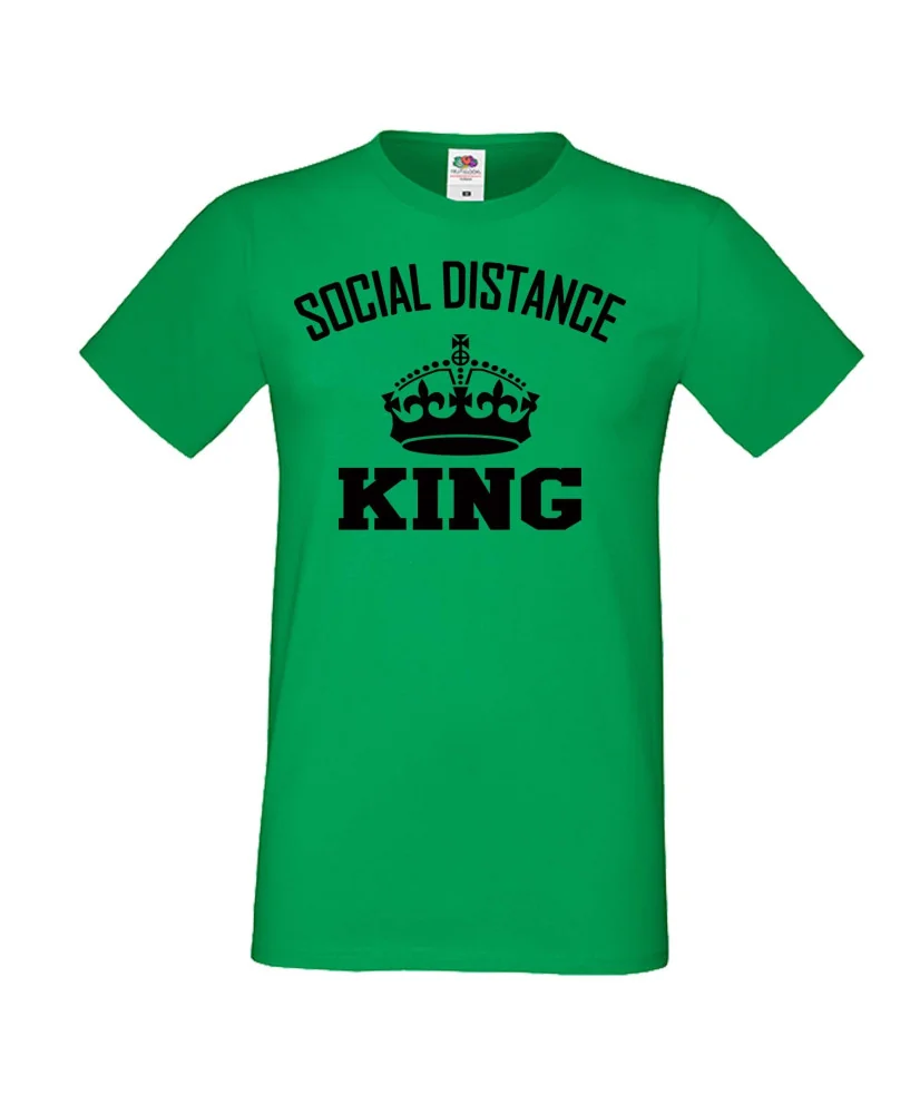 Мъжка тениска Корона вирус corona virus COVID-19 Social Distance KING 3 Мъжка тениска Корона вирус corona virus COVID-19 Social Distance KING 3