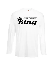 Мъжка тениска Корона вирус corona virus COVID-19 Social Distance KING