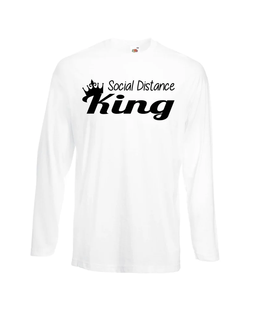 Мъжка тениска Корона вирус corona virus COVID-19 Social Distance KING Мъжка тениска Корона вирус corona virus COVID-19 Social Distance KING