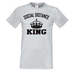 Мъжка тениска Корона вирус corona virus COVID-19 Social Distance KING 3