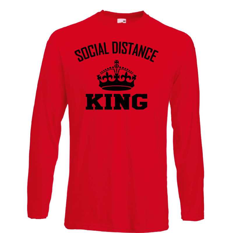 Мъжка тениска Корона вирус corona virus COVID-19 Social Distance KING 3 Мъжка тениска Корона вирус corona virus COVID-19 Social Distance KING 3