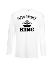Мъжка тениска Корона вирус corona virus COVID-19 Social Distance KING 3
