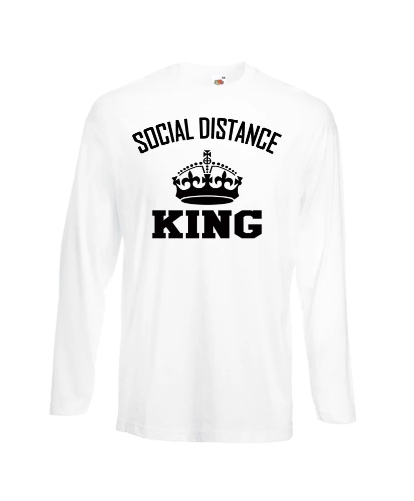 Мъжка тениска Корона вирус corona virus COVID-19 Social Distance KING 3 Мъжка тениска Корона вирус corona virus COVID-19 Social Distance KING 3