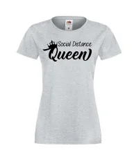 Дамска тениска Корона вирус corona virus COVID-19 Social Distance QUEEN