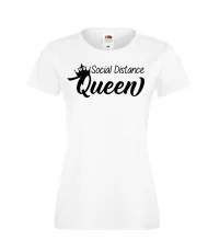 Дамска тениска Корона вирус corona virus COVID-19 Social Distance QUEEN