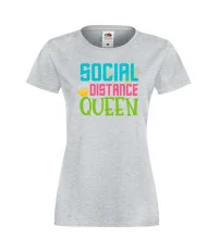Дамска тениска Корона вирус corona virus COVID-19 Social Distance QUEEN 2