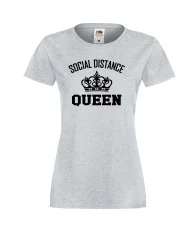 Дамска тениска Корона вирус corona virus COVID-19 Social Distance Queen 3