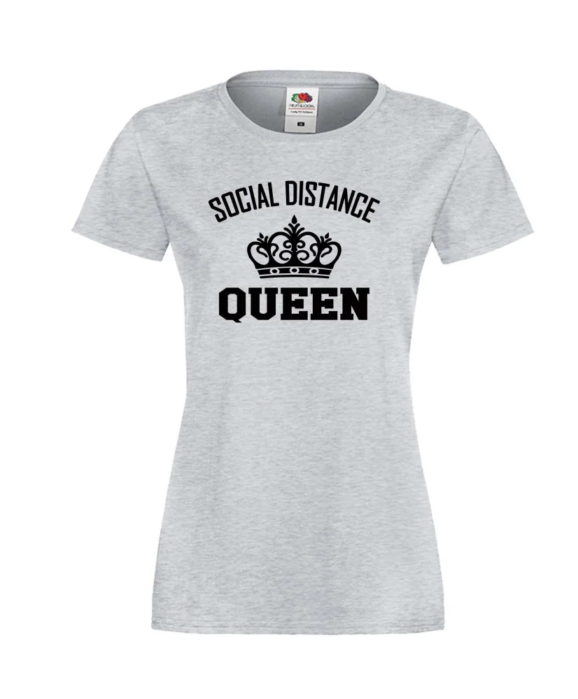 Дамска тениска Корона вирус corona virus COVID-19 Social Distance Queen 3 Дамска тениска Корона вирус corona virus COVID-19 Social Distance Queen 3
