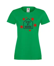Дамска тениска Корона вирус corona virus COVID-19 Stay At Home