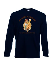 Мъжка тениска с дълъг ръкав Никулден "З"За бира и любов Ники е винаги готов 1"