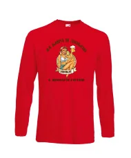 Мъжка тениска с дълъг ръкав Никулден "З"За бира и любов Ники е винаги готов 1"