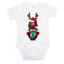 Бебешко боди Skoda Christmas Reindeer