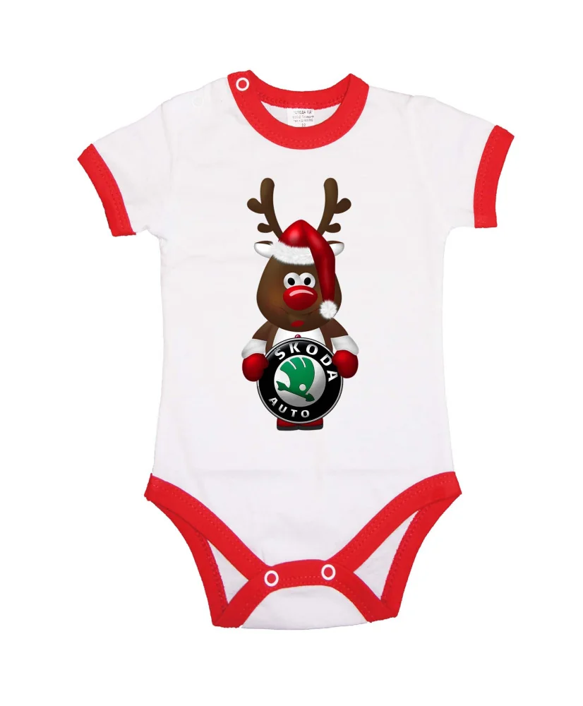 Бебешко боди Skoda Christmas Reindeer Бебешко боди Skoda Christmas Reindeer
