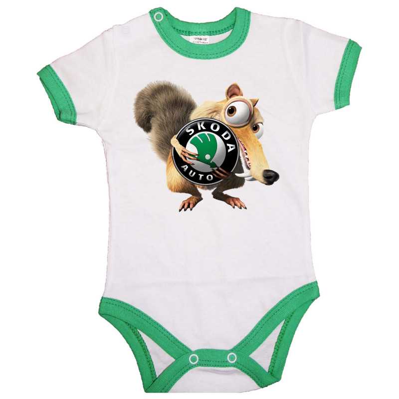 Бебешко боди Skoda Scrat Ice Age