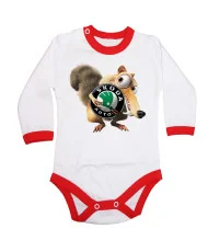 Бебешко боди Skoda Scrat Ice Age