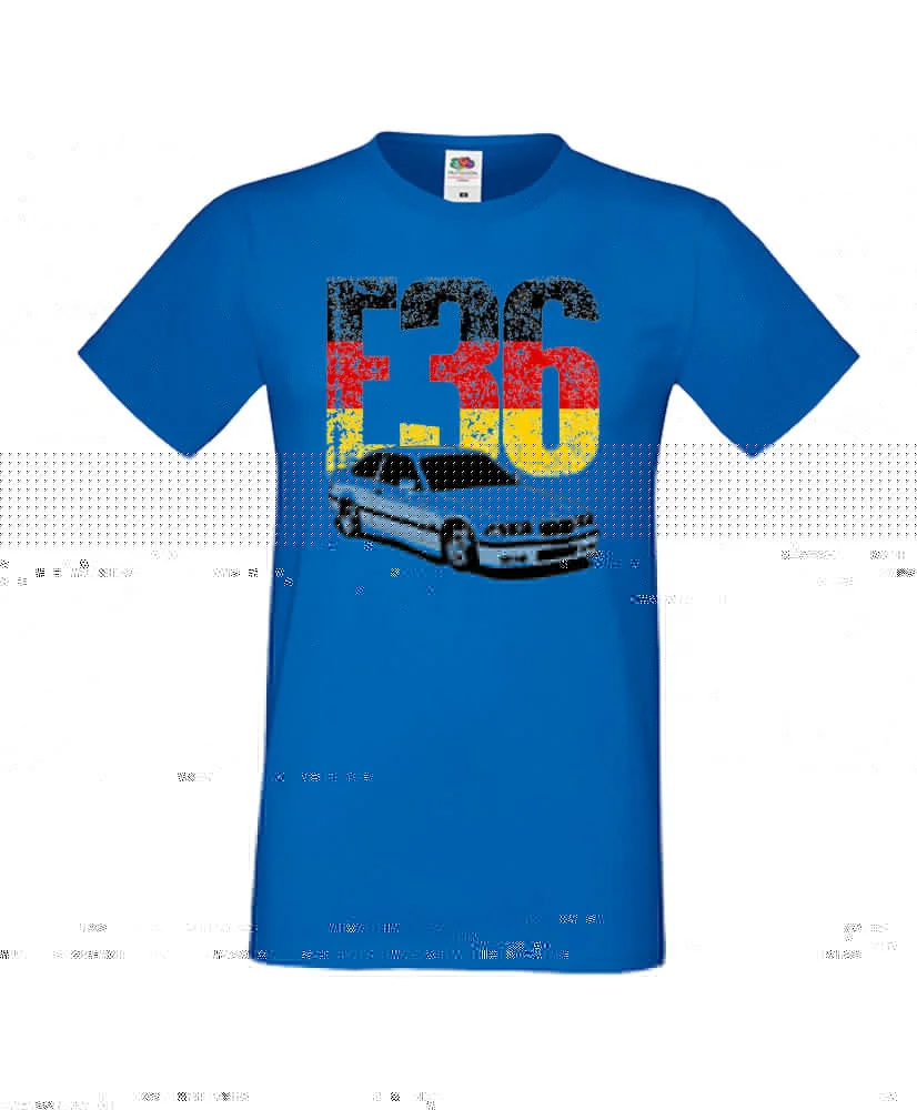 Мъжка тениска BMW E36 German FLag Мъжка тениска BMW E36 German FLag
