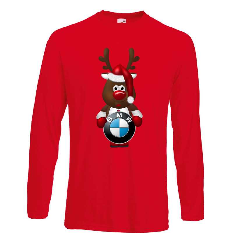 Мъжка тениска BMW Christmas Reindeer