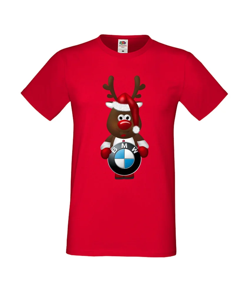 Мъжка тениска BMW Christmas Reindeer
