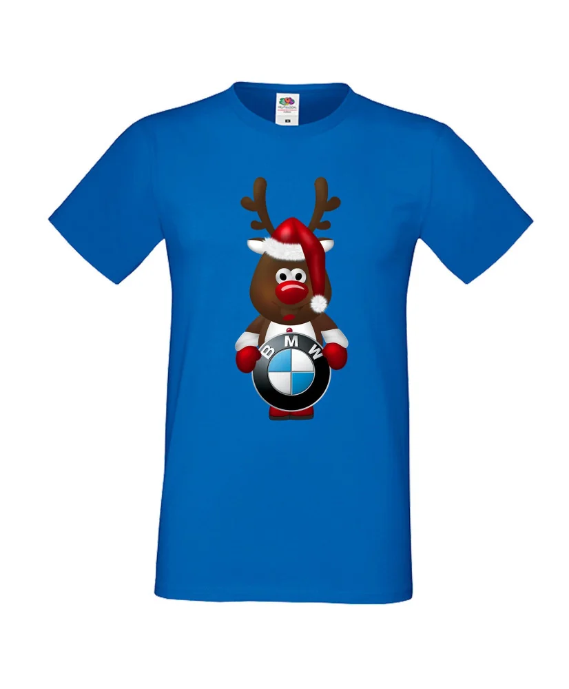 Мъжка тениска BMW Christmas Reindeer
