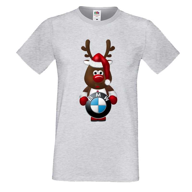 Мъжка тениска BMW Christmas Reindeer