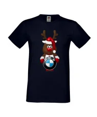 Мъжка тениска BMW Christmas Reindeer