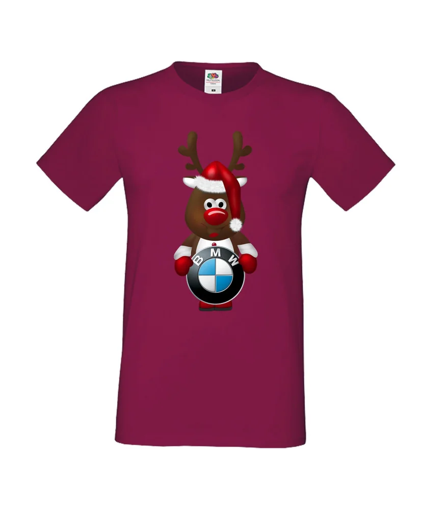 Мъжка тениска BMW Christmas Reindeer
