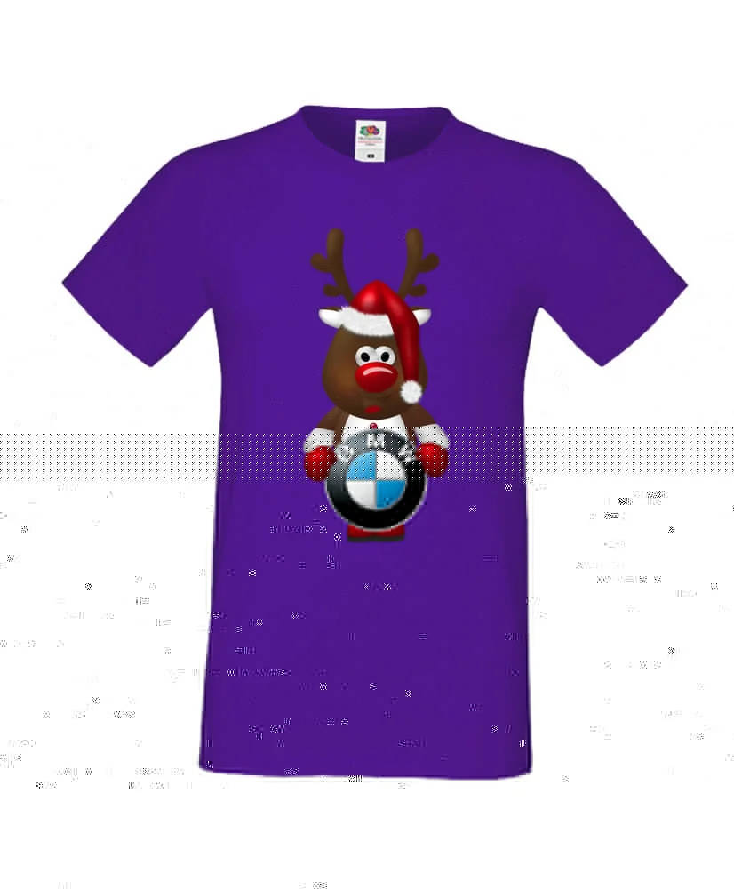 Мъжка тениска BMW Christmas Reindeer