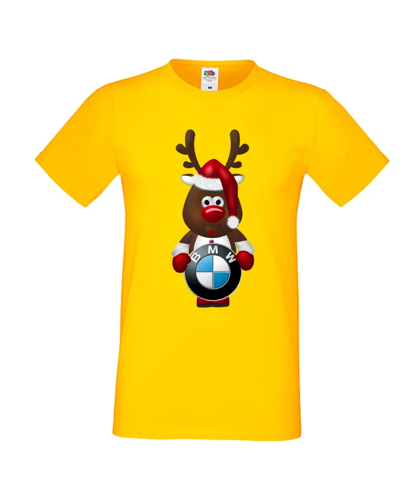 Мъжка тениска BMW Christmas Reindeer