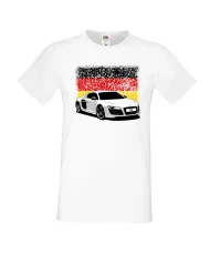 Мъжка тениска AUDI R8 German Flag
