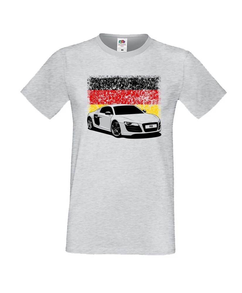 Мъжка тениска AUDI R8 German Flag