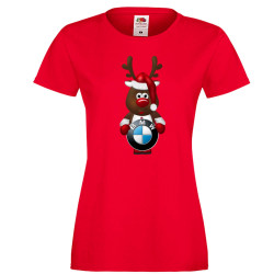 Дамска тениска BMW Christmas Reindeer