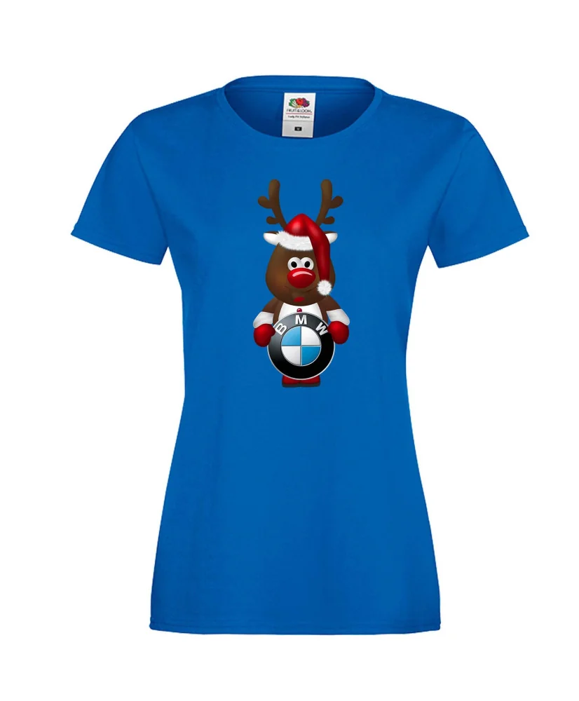 Дамска тениска BMW Christmas Reindeer