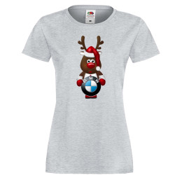 Дамска тениска BMW Christmas Reindeer