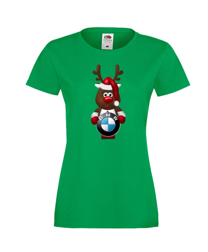 Дамска тениска BMW Christmas Reindeer