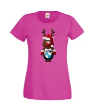 Дамска тениска BMW Christmas Reindeer