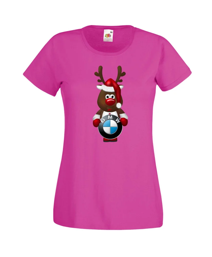 Дамска тениска BMW Christmas Reindeer