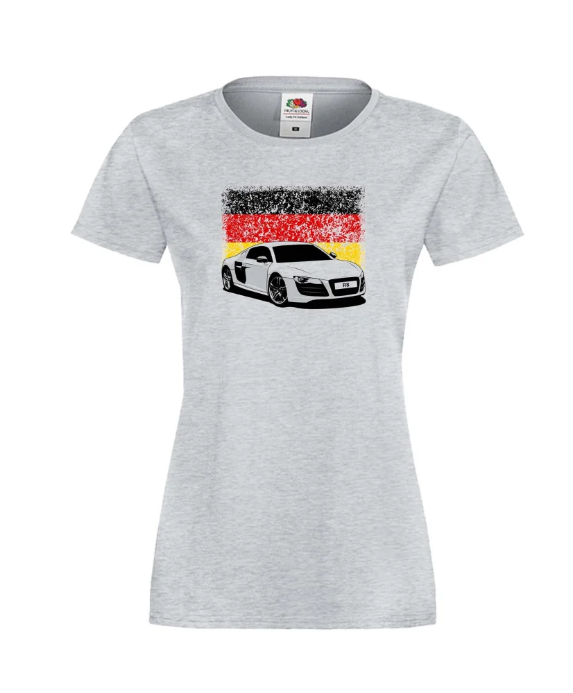 Дамска тениска Audi R8 German Flag
