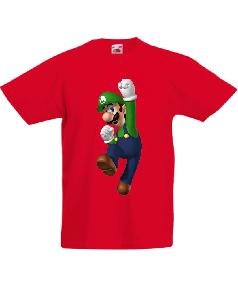 Детска тениска Super Mario Luigi Детска тениска Super Mario Luigi