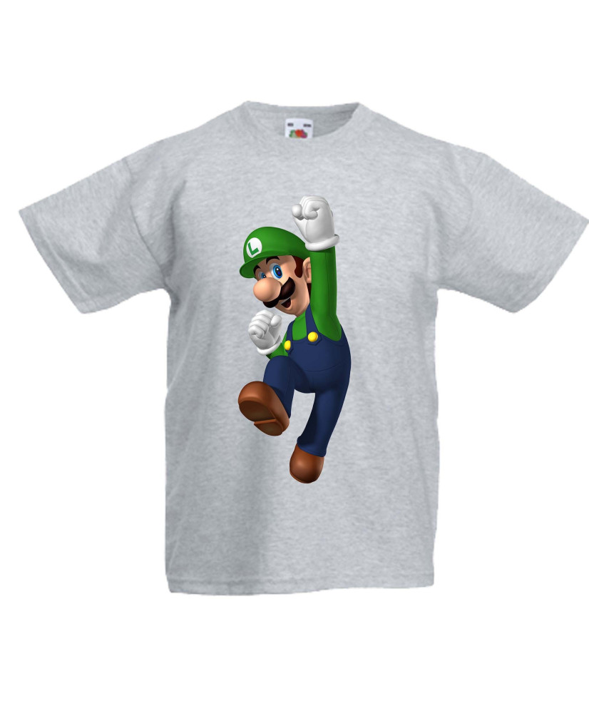 Детска тениска Super Mario Luigi Детска тениска Super Mario Luigi