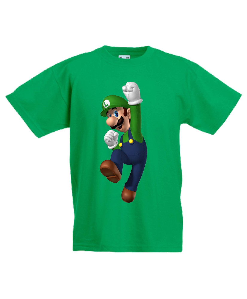 Детска тениска Super Mario Luigi Детска тениска Super Mario Luigi